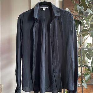 & other stories Navy blue silk blouse